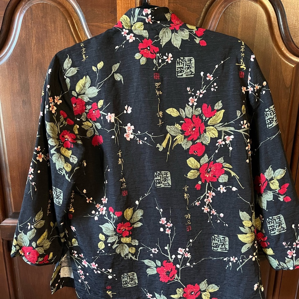 Floral Black Shirt